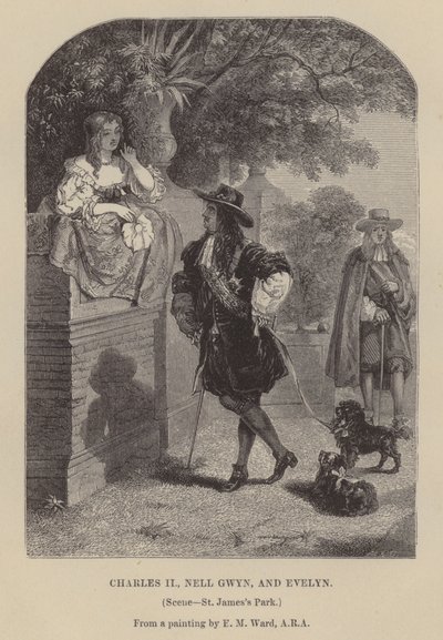 Charles II, Nell Gwyn a Evelyn, St James