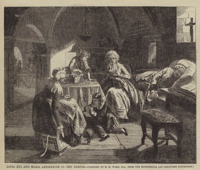 Ludvík XVI. a Marie Antoinetta v chrámu od Edgar Melville Ward