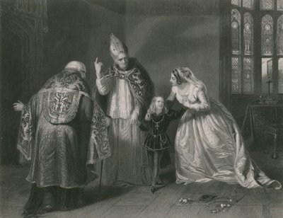 Královna Alžběta a vévoda z Yorku, král Richard III od Edgar Melville Ward