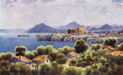 Severní Španělsko: Castro Urdiales, pobřeží Bilbao (barevní členové) od Edgar T. A. Wigram