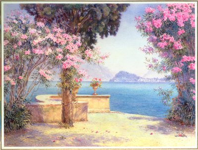 Bellagio, ze zahrady hotelu Grand, Menaggio od Edith Helena Adie