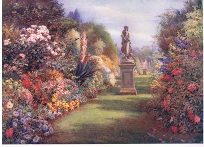 Travní procházka v Hampton Court, z The Gardens of England: In the Southern and Western Counties vydané The Studio od Edith Helena Adie