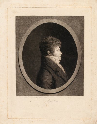 Portrét dirigenta a skladatele Gaspare Spontiniho 1774-1851. od Edme Quenedey