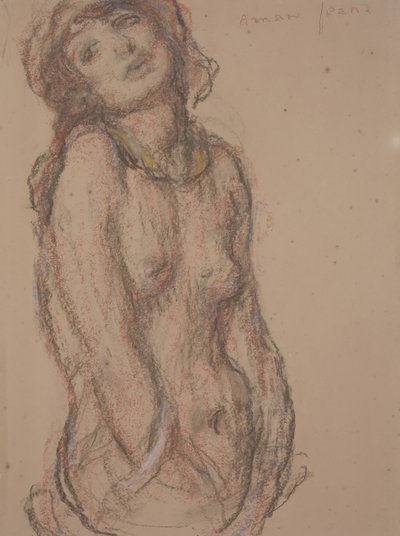 Akt (pastel na papíře) od Edmond François Aman Jean