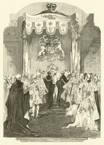 Kapitola Řádu podvazku, Windsor (rytina) od Edmond (after) Morin