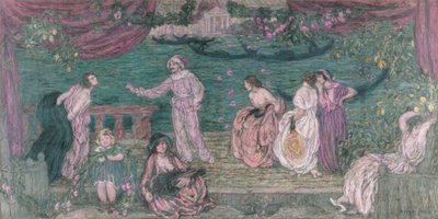 Festival v Benátkách od Edmond Aman Jean