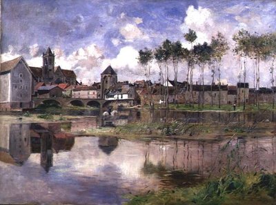 Moret-sur-Loing (olej na plátně) od Edmond Charles Yon