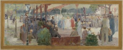 Náčrt radnice v Maisons-Alfort: Hommage au mérite, mezi lety 1893 a 1895 (olej na plátně) od Edmond Debon