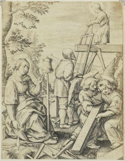 Fotoreproductie rytina van Pit sawyers Pit sawyers (titul na objektu) od Edmond Fierlants