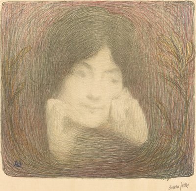 Slečna Moréno z Comédie-Française, 1897. od Edmond François Aman Jean