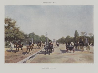Vstup do Bois de Boulogne od Edmond Georges Grandjean