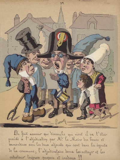 Přečtení sdělení starosty o čištění obecní kanalizace (barevné lito) od Edmond Lavrate