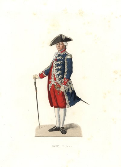 Hrabě z Vergennes, kapitán Gardes de la Porte du Roi, Francie od Edmond Lechevallier Chevignard