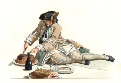 Francouzský gentleman v loveckém obleku od Edmond Lechevallier Chevignard