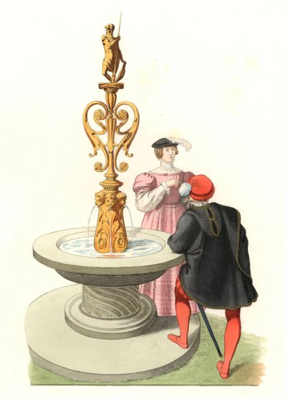 Pán a dáma, anglická šlechta od Edmond Lechevallier Chevignard