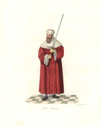 Maurice Statečný, saský kurfiřt (1521-1553) od Edmond Lechevallier Chevignard