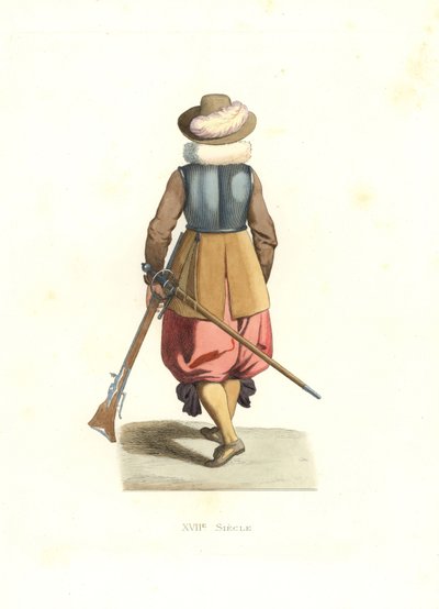 Mušketýr z francouzských Flander od Edmond Lechevallier Chevignard