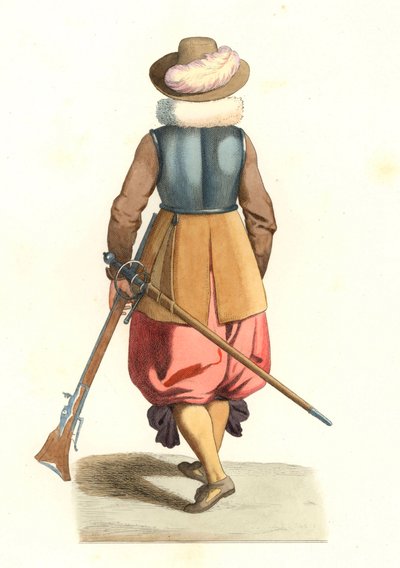 mušketýr francouzských Flander od Edmond Lechevallier Chevignard