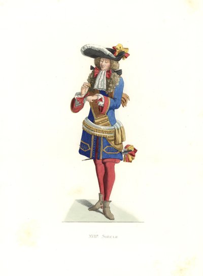 Královský důstojník, Francie od Edmond Lechevallier Chevignard