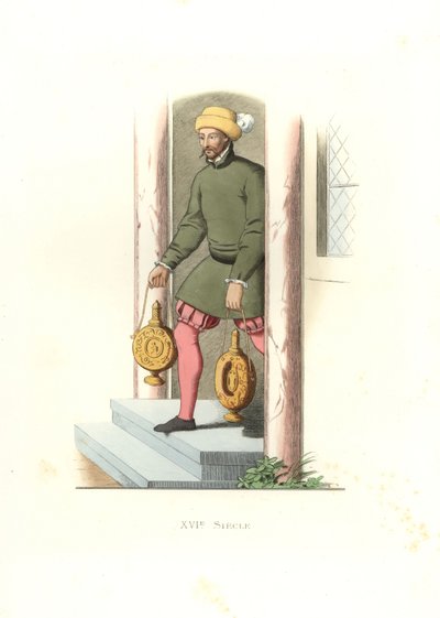 Komorník, Anglie od Edmond Lechevallier-Chevignard