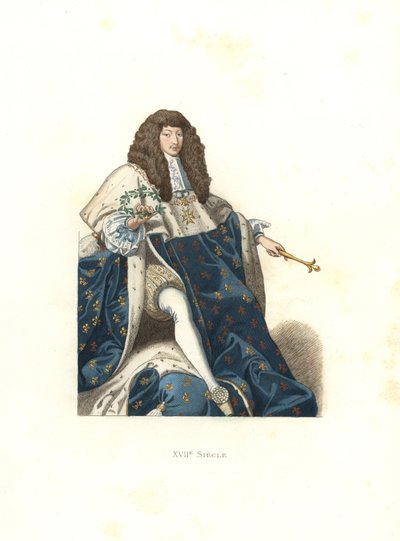 Mladý Ludvík XIV., král Francie od Edmond Lechevallier Chevignard