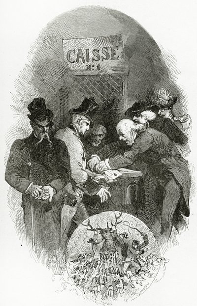 Emargement - ilustrace z Napoléon le Petit, 19. století (č. rytina) od Edmond Morin