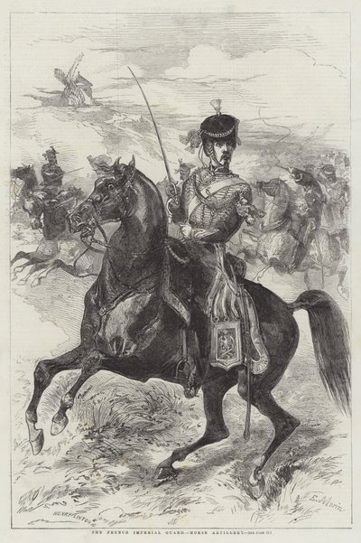 Francouzská císařská garda, koňské dělostřelectvo od Edmond Morin