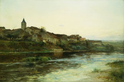 Francouzské říční město od Edmond Petitjean