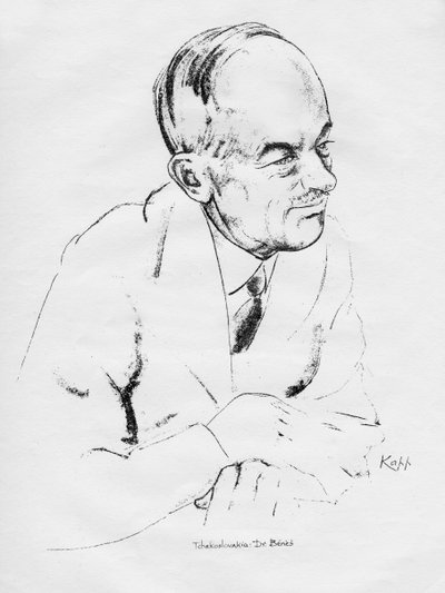 Dr Edvard Beneš, československý státník, 1935. od Edmond Xavier Kapp