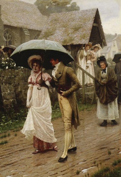 Mokré nedělní ráno, 1896 od Edmund Blair Leighton