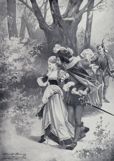 Ilustrace pro Goethes Faust od Edmund Bruning