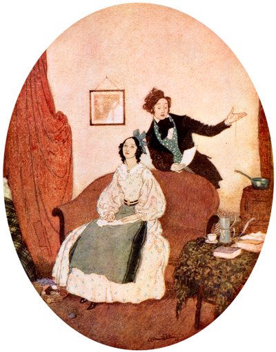 „Tis Lisette, kterou zbožňuji, as rozumem stále více“, c1900-1950 od Edmund Dulac
