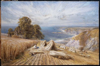 Sklizeň na jižním pobřeží, 1869 od Edmund George Warren