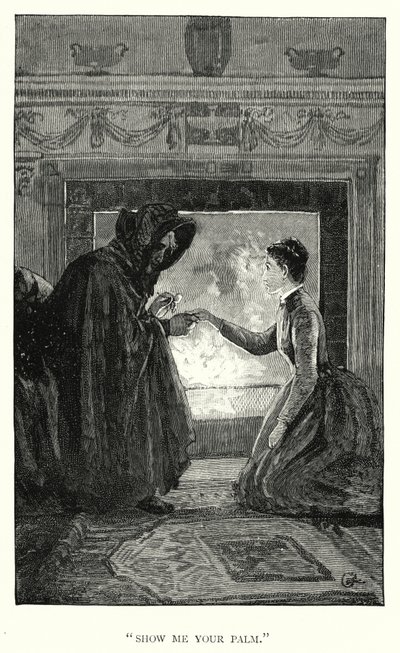 Ilustrace pro Jane Eyre od Charlotte Bronte (rytina) od Edmund Henry Garrett
