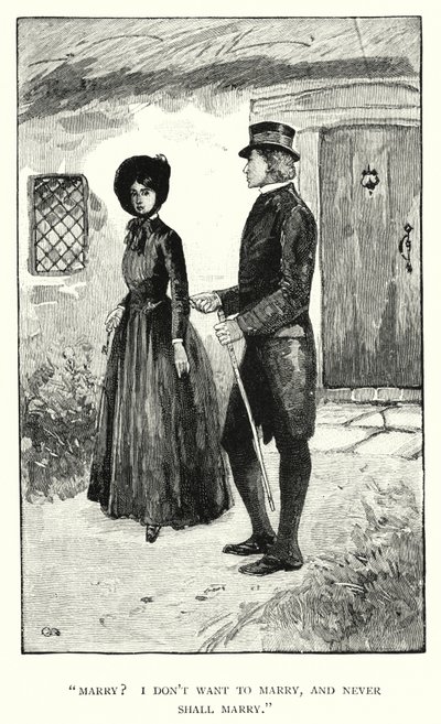 Ilustrace pro Jane Eyre od Charlotte Bronte (rytina) od Edmund Henry Garrett