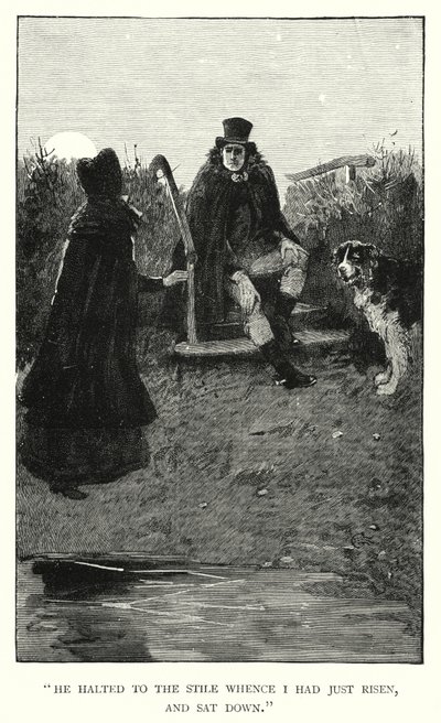Ilustrace pro Jane Eyre od Charlotte Bronte (rytina) od Edmund Henry Garrett