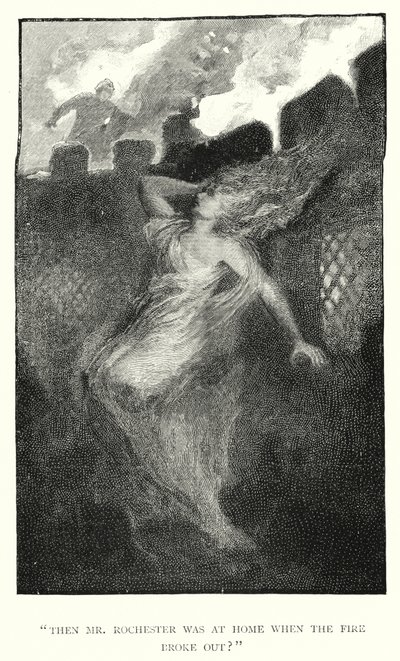 Ilustrace pro Jane Eyre od Charlotte Bronte (rytina) od Edmund Henry Garrett