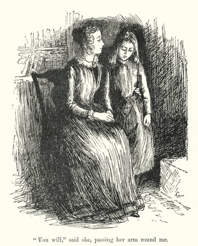 Ilustrace pro Jane Eyre od Charlotte Bronte (litho) od Edmund Henry Garrett