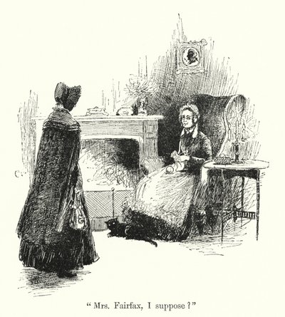 Ilustrace pro Jane Eyre od Charlotte Bronte (litho) od Edmund Henry Garrett