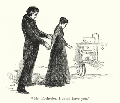 Ilustrace pro Jane Eyre od Charlotte Bronte (litho) od Edmund Henry Garrett