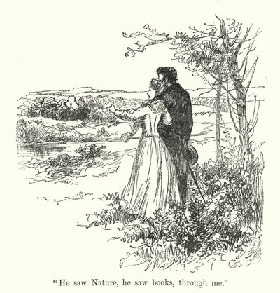 Ilustrace pro Jane Eyre od Charlotte Bronte (litho) od Edmund Henry Garrett
