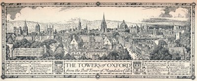 Oxfordské věže, 1905 od Edmund Hort New