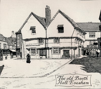Stará Booth Hall, Evesham, 19. století od Edmund Hort New