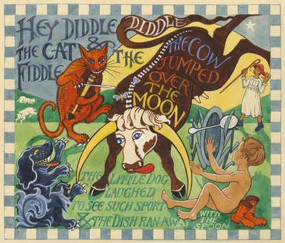 Hej Diddle Diddle, kolem roku 1935 (kvaš na papíře) od Edmund Hunter
