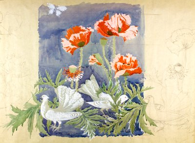 Peace c1920 (kvaš na papíře) od Edmund Hunter