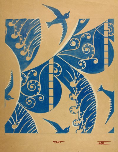 Taut, kolem roku 1930 (kvaš na papíře) od Edmund Hunter