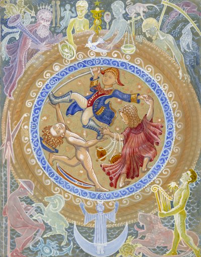 Tři králové, nedatováno (kvaš na papíře) od Edmund Hunter