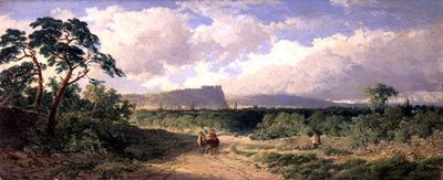 Pohled na Nottingham (olej na palubě) od Edmund John Niemann