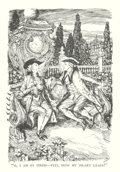 Ilustrace ke knize R. L. Stevensona Princ Otto (litografie) od Edmund Joseph (after) Sullivan