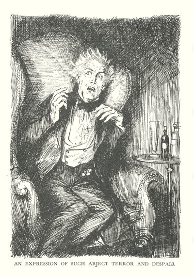 Ilustrace ke knize R. L. Stevensona Podivný případ doktora Jekylla a pana Hyda (litografie) od Edmund Joseph (after) Sullivan